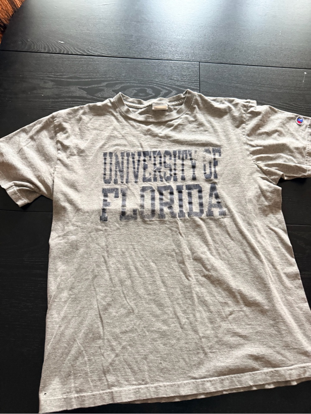 VTG Champion University of Florida College Graphic Logo Tee Mens L Gray Crewneck